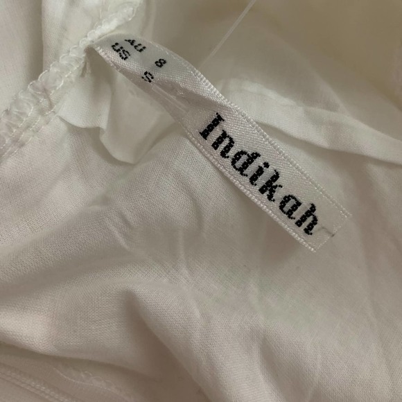 Indikah White Back Criss Kross Dress - Picture 6 of 10